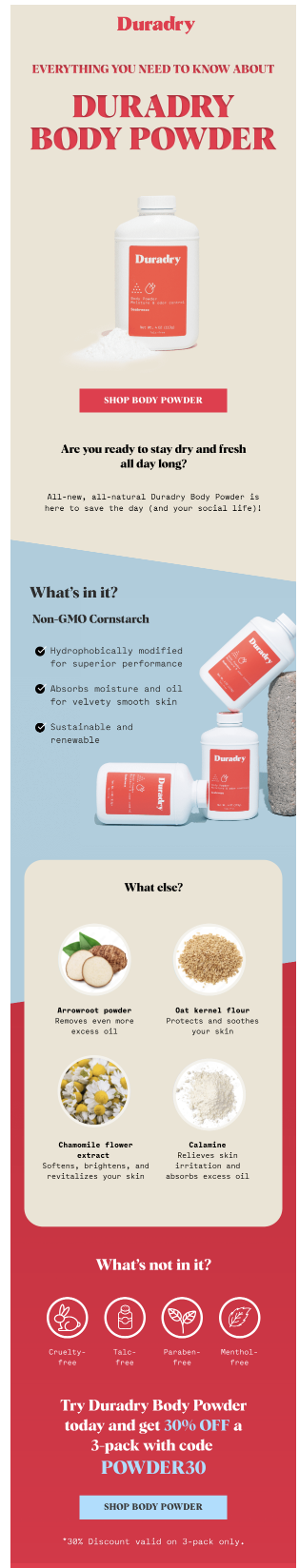 Skincare Email Design